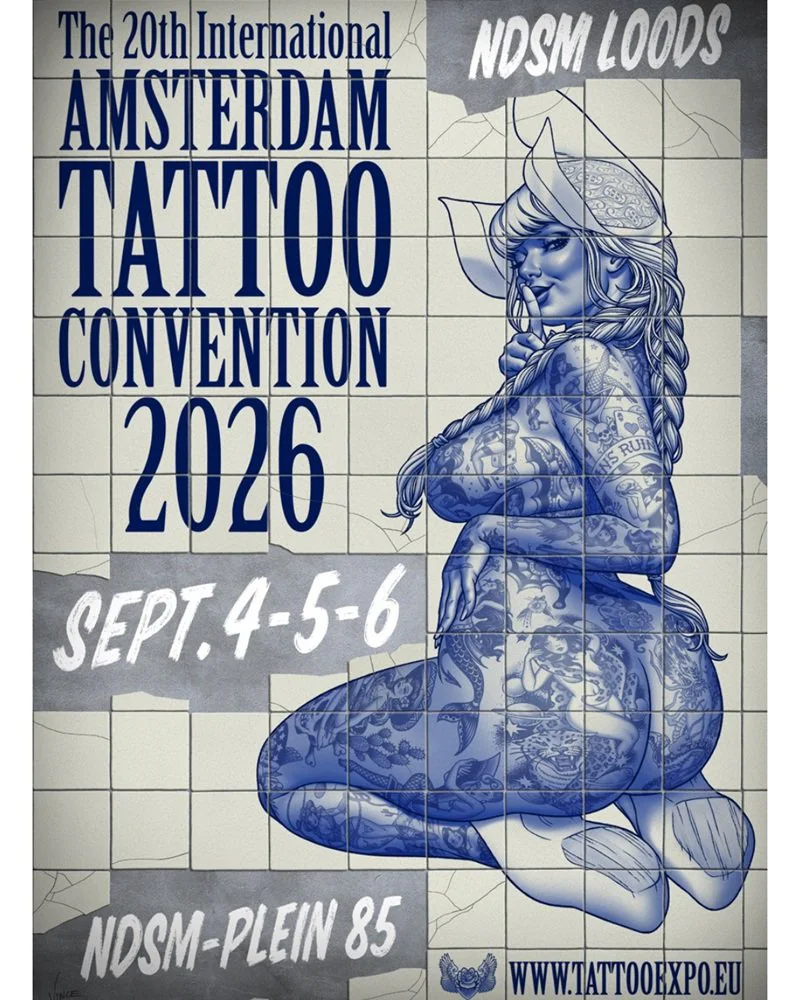 Amsterdam Tattoo Convention 2026 official promotional artwork
